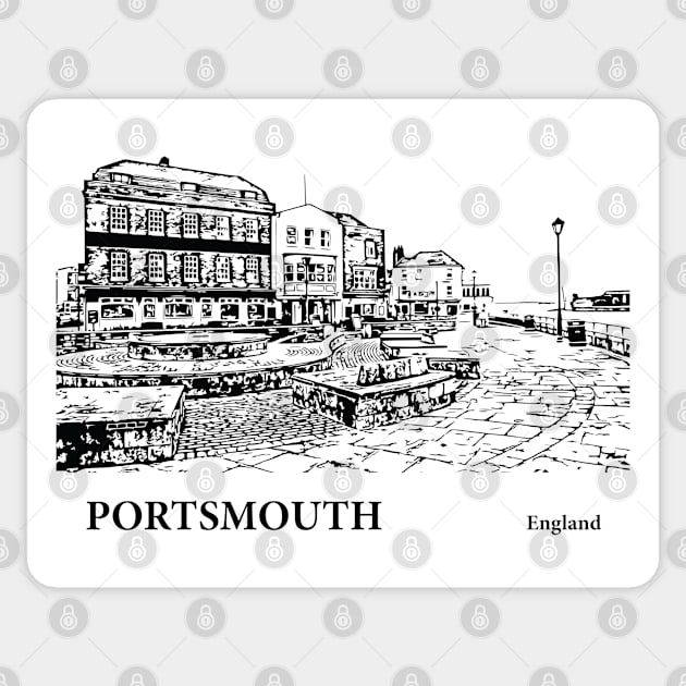 Portsmouth England Sticker by Lakeric